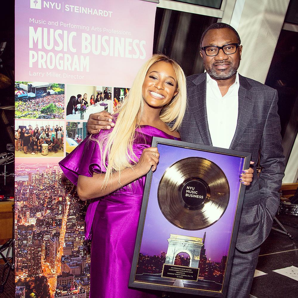 Shining Star!? DJ Cuppy bags Artist Achievement Award from Alma Mater NYU