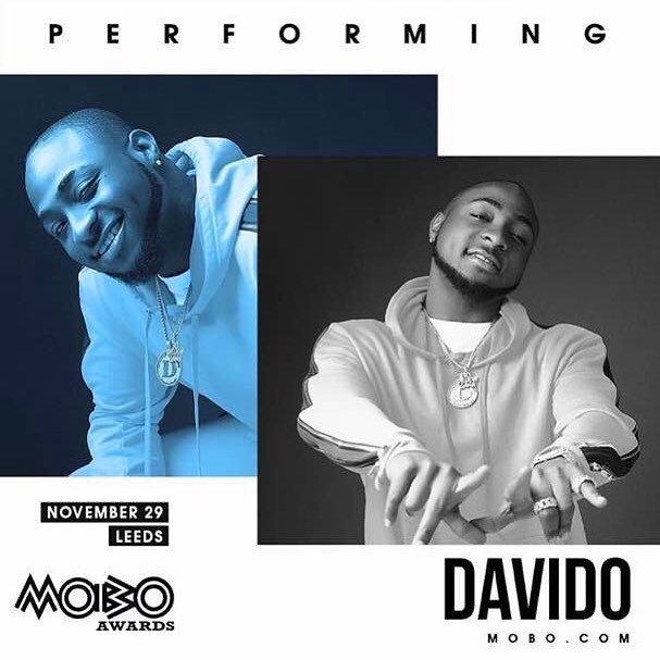 Davido to join Cardi B, Krept & Konan, Yxng Bane to perform at the MOBO Awards 2017