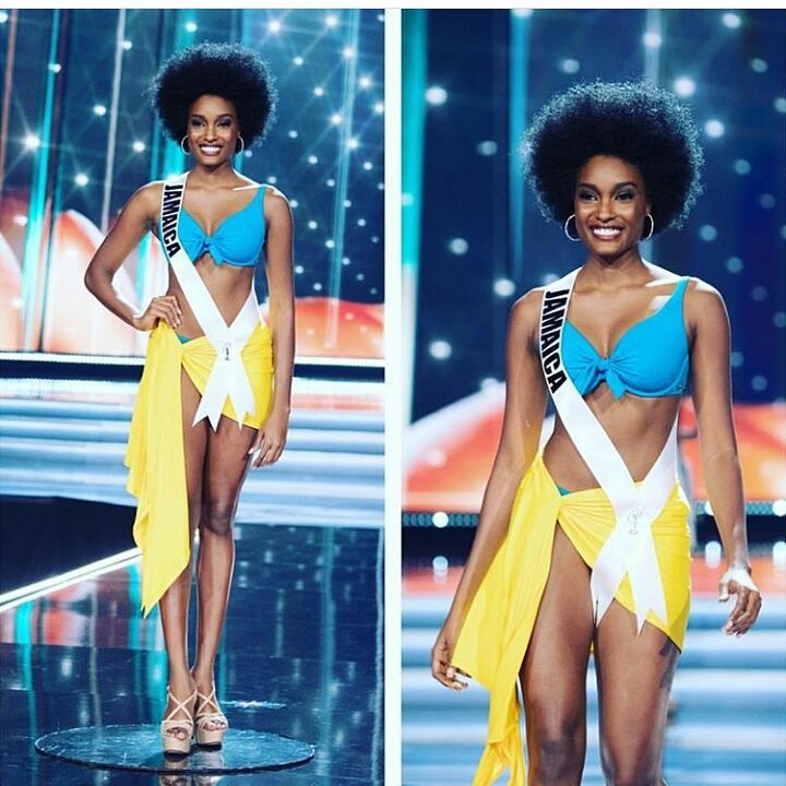 Miss Jamaica Davina Bennett rocked her Natural Afro at the Miss Universe Pageant which the Internet absolutely adores