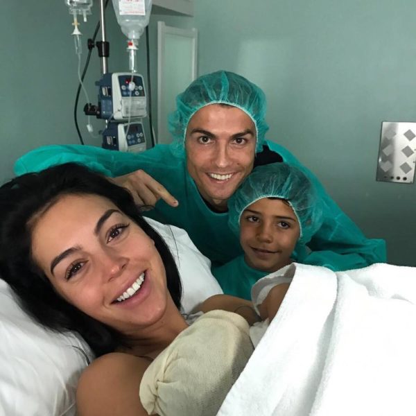 Cristiano Ronaldo celebrates First Child with Girlfriend Georgina Rodriguez - BellaNaija