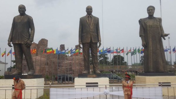 Statues of Ellen Johnson Sirleaf, Nnambi Azikwe, Kwame Nkrumah unveiled in Imo State - BellaNaija