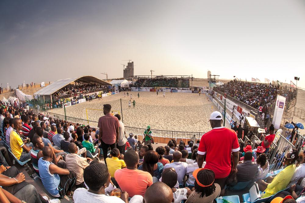 Arsenal beach soccer team at COPA LAGOS