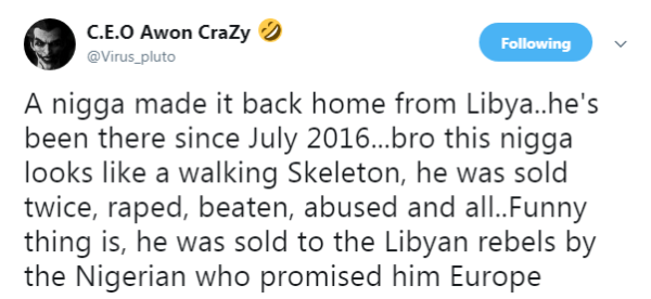 Twitter User reveals Nigerians involved in Libya "Slave Markets" - BellaNaija