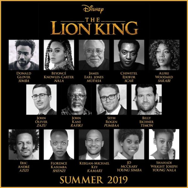 Beyoncé, Chiwetel Ejiofor, Donald Glover cast in "The Lion King" Remake - BellaNaija