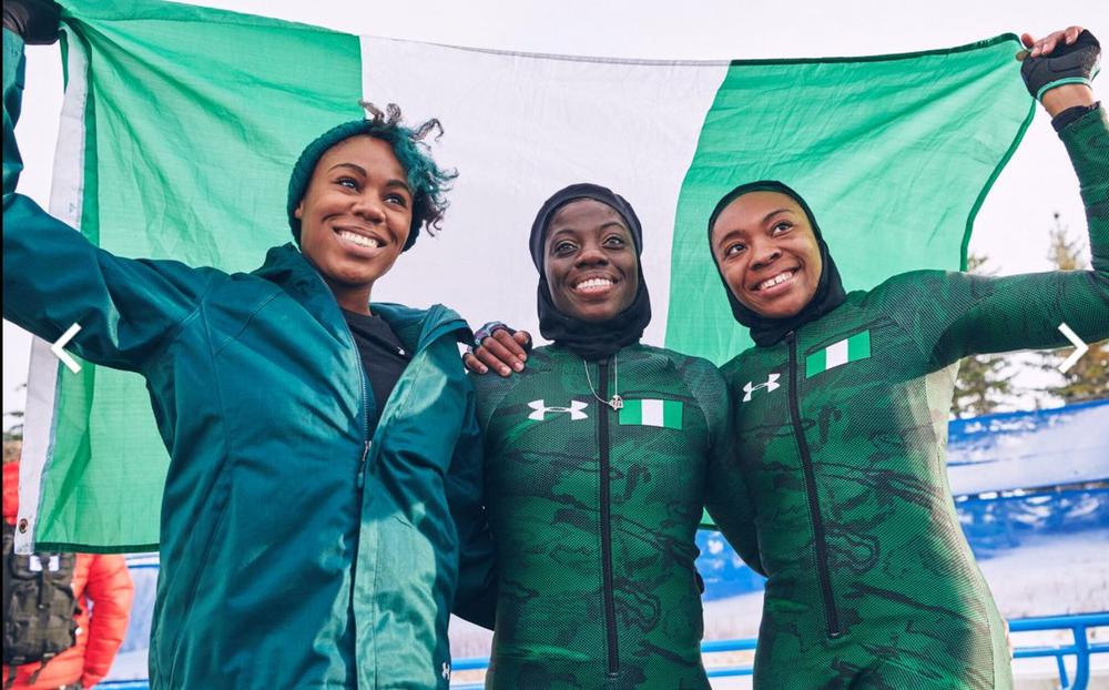 Image result for Nigerian women's bobsled team