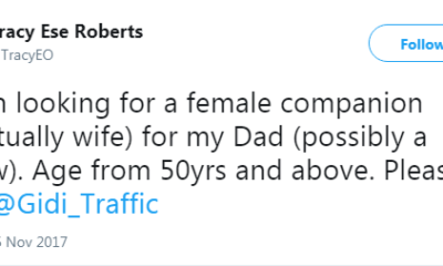 Isn't this the sweetest thing? Twitter User searches for Wife for her Father. - BellaNaija