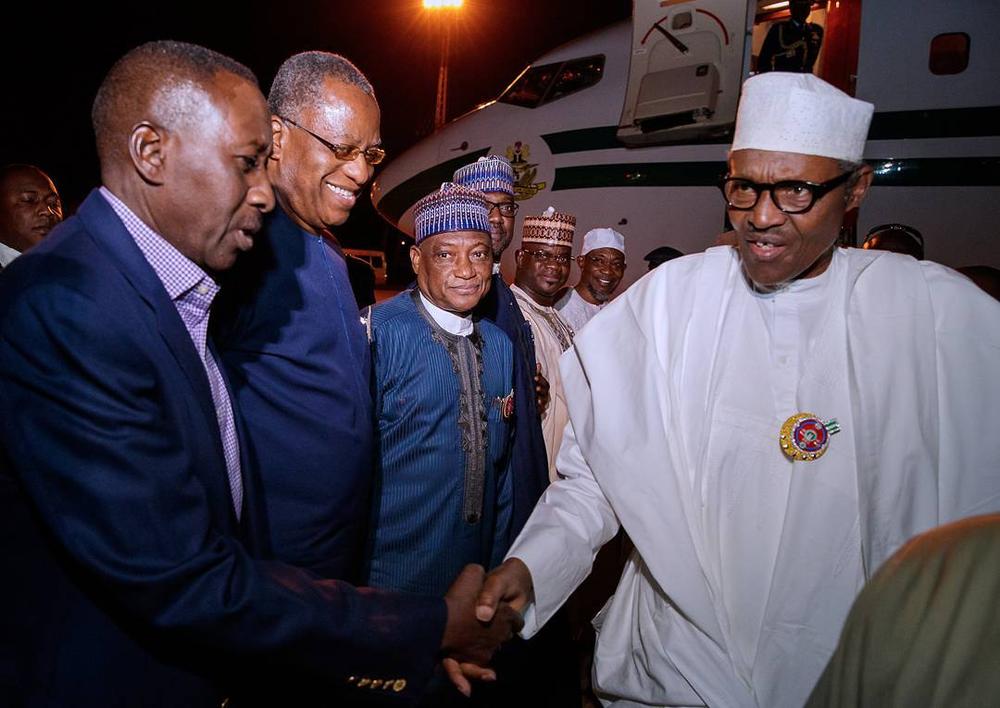 Buhari, Aregbesola, Yahaya Bello arrive Jordan for Tourism Summit