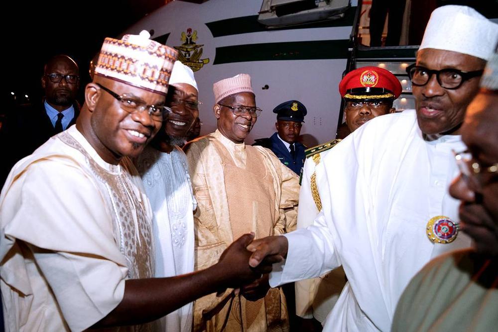 Buhari, Aregbesola, Yahaya Bello arrive Jordan for Tourism Summit