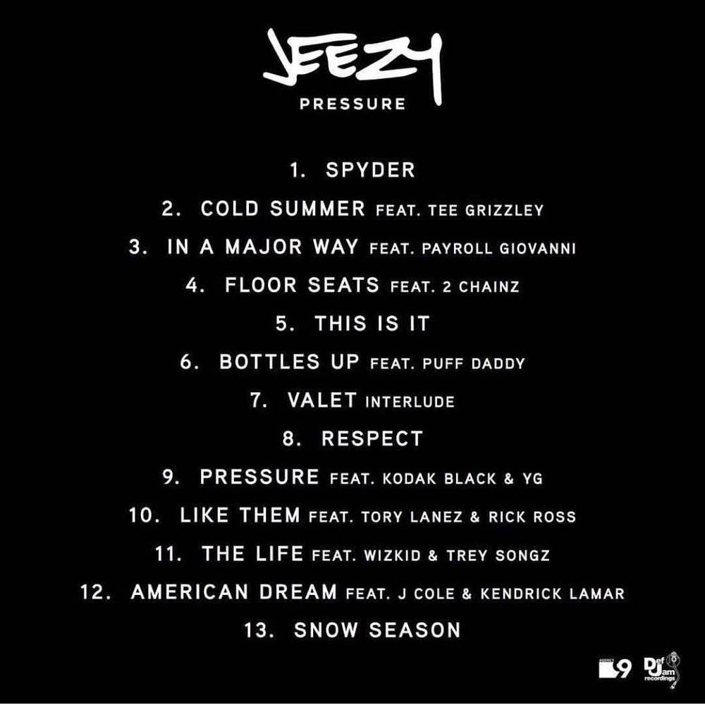 International Flex! Wizkid to feature alongside Diddy, Trey Songz, 2 Chainz on Jeezy's "Pressure" album