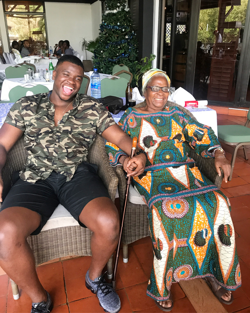 No Place like Home!❤ Michael Dapaah spends time with his Nana in Ghana after 9 years away