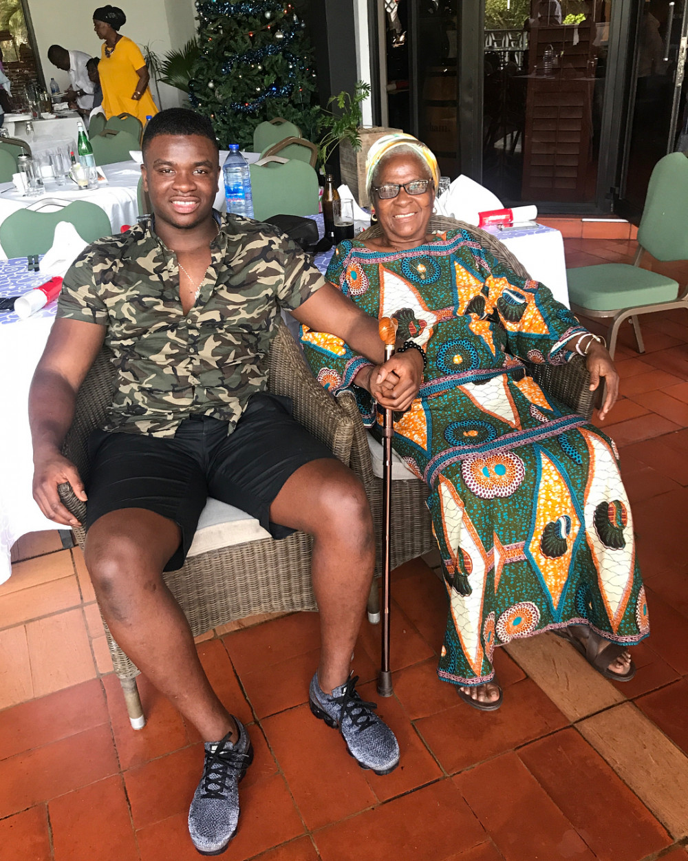 No Place like Home!❤ Michael Dapaah spends time with his Nana in Ghana after 9 years away