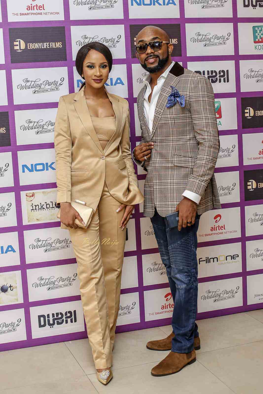 #TWP2: Mo Abudu, Adesua & Banky Wellington attend private screening for "The Wedding Party 2: Destination Dubai"