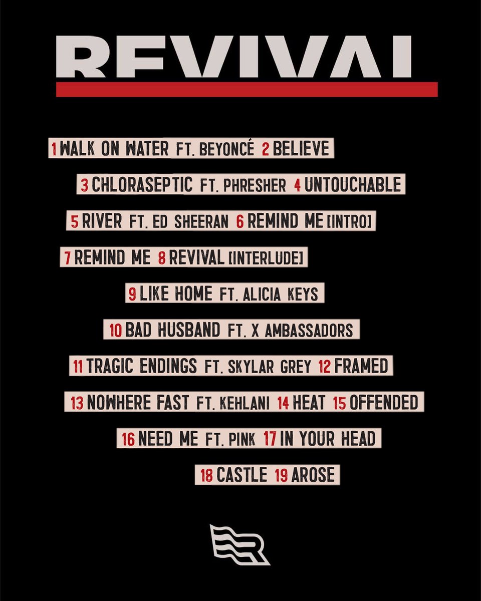 Beyonce, Ed Sheeran, P!ink, Alicia Keys... Check out the tracklist for Eminem's 9th solo album "Revival"