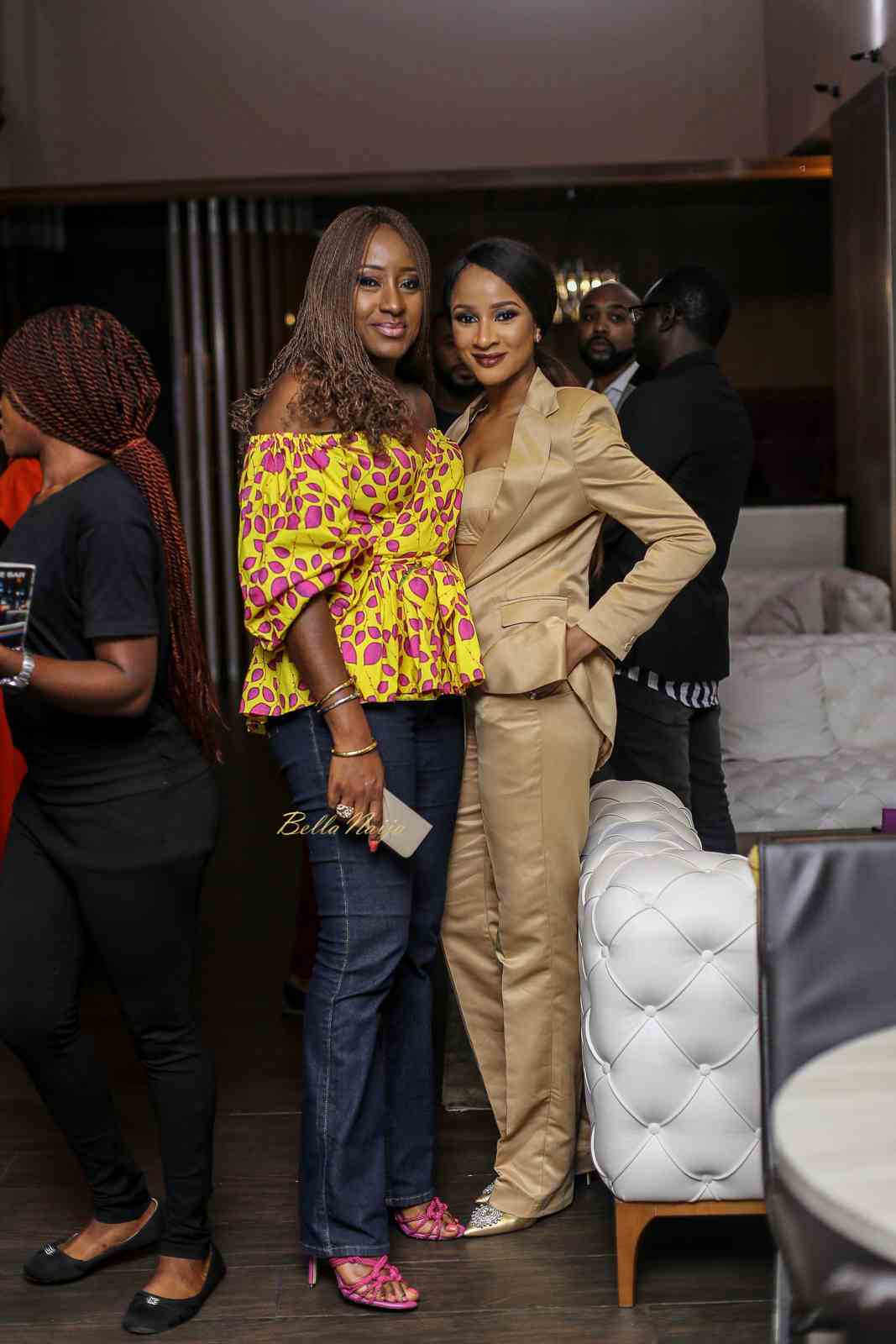 #TWP2: Mo Abudu, Adesua & Banky Wellington attend private screening for "The Wedding Party 2: Destination Dubai"