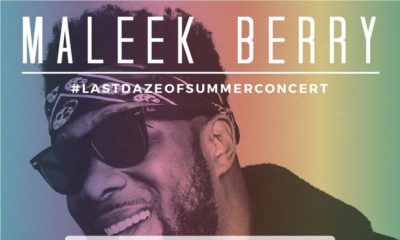 BellaNaija Giveaway! 2 Lucky Winners to win 2 Tickets to Maleek Berry's #LastDazeOfSummer Concert