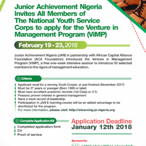 latest on junior achievement nigeria read on bellanaija april national youth service application form