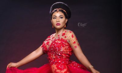 Fashion Designer Rikaotobyme under fire for using bride's fabric for Mercy Aigbe Birthday shoot