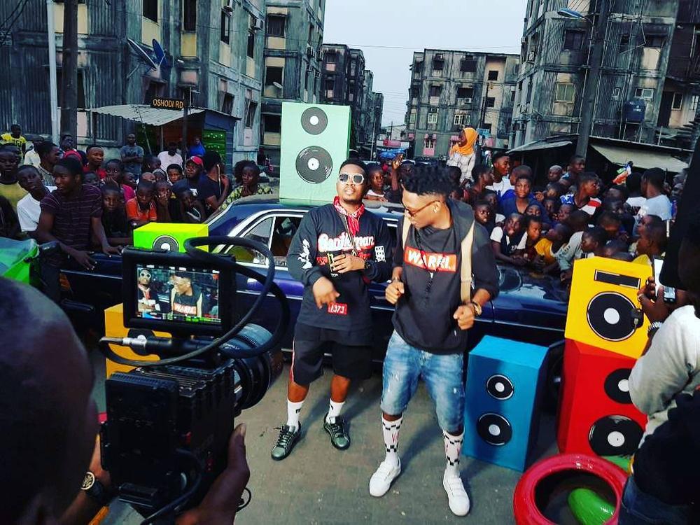 Efe & Olamide hit the streets for to shoot Music Video for "Warri" Collaboration