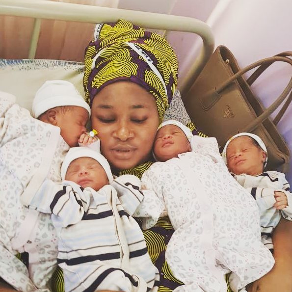 Woman births Quadruplets after being called a "Barren Woman" - BellaNaija
