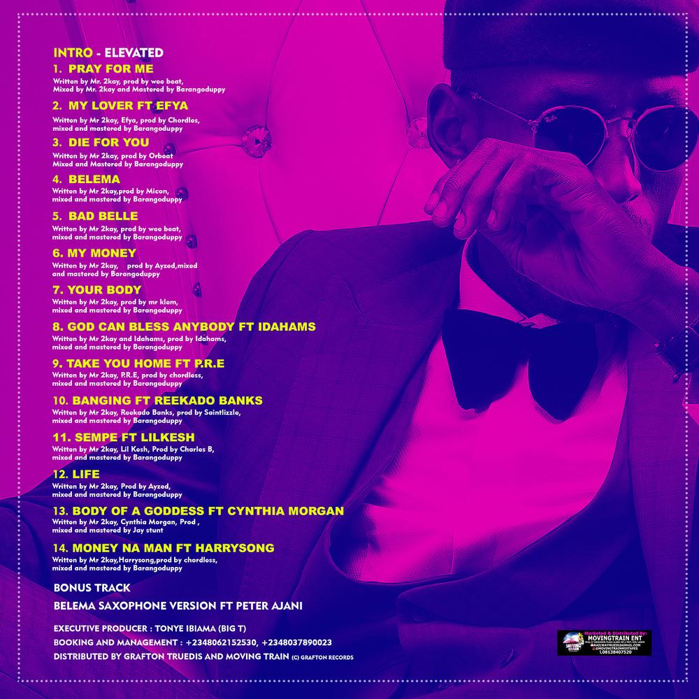 Elevated! Mr. 2Kay unveils Cover Art & Tracklist for Second Studio Album