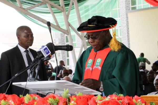 Buhari, others Congratulate Obasanjo at NOUN's Convocation Ceremony - BellaNaija