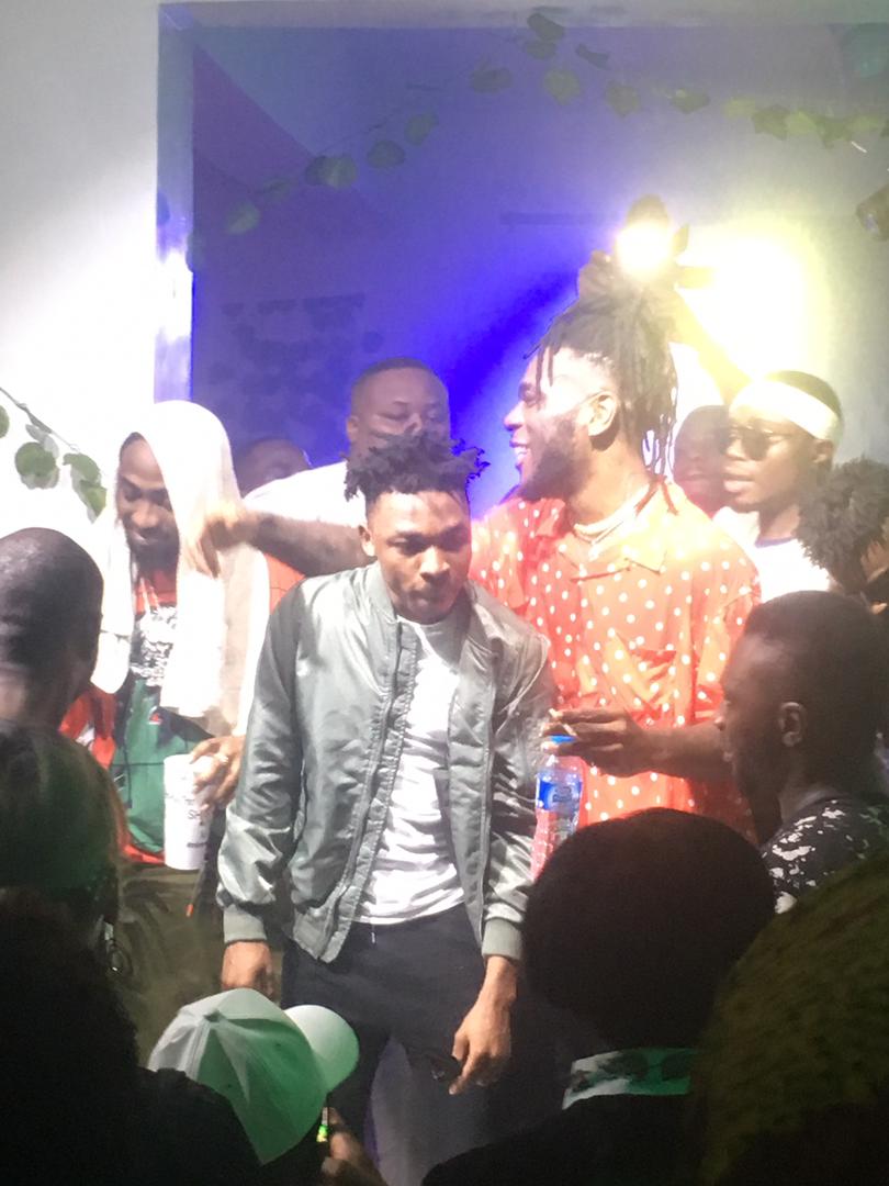 Davido, Phyno, Idia Aisien turn up for Burna Boy's Private Listening of "Outside" Album