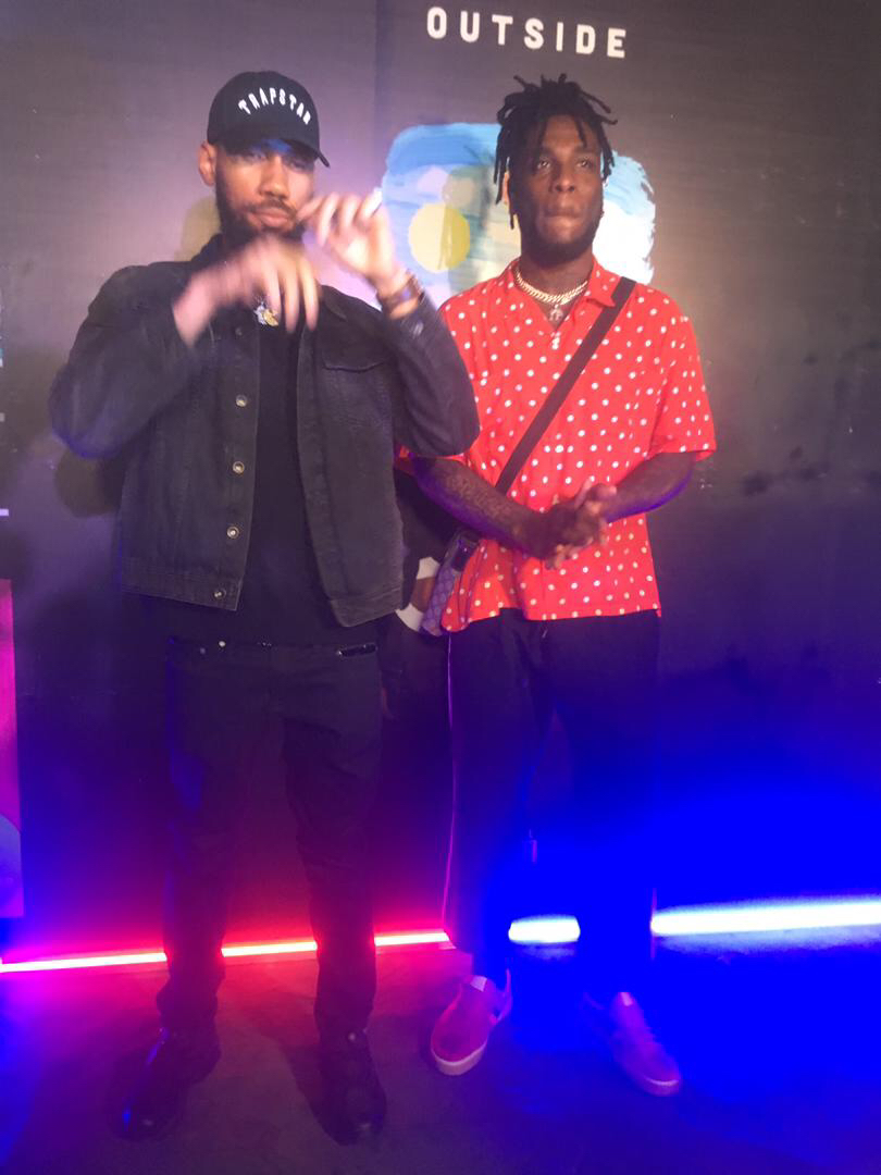 Davido, Phyno, Idia Aisien turn up for Burna Boy's Private Listening of "Outside" Album