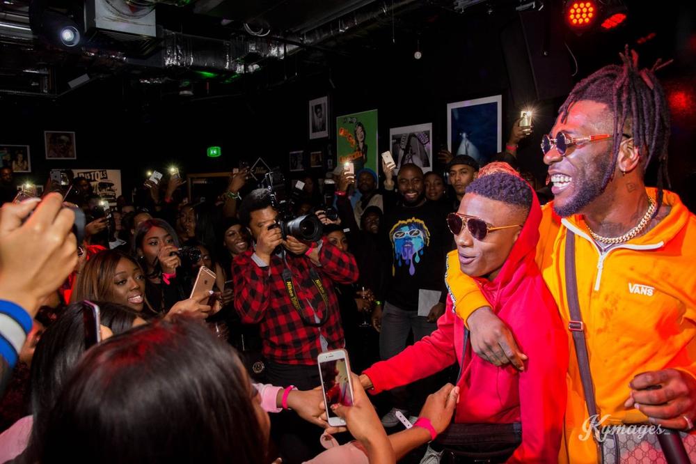 Wizkid, Tiwa Savage, Mr Eazi join Burna Boy for London Listening of "Outside" Album