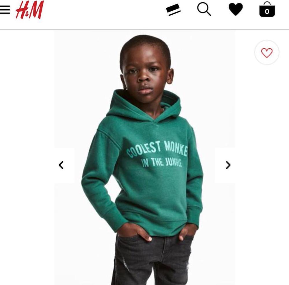 H&M under fire for using Black Kid Model to promote Hoodie with Racial Slur