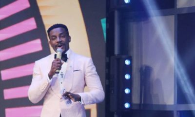 #BNxBBNaija3: Ebuka Obi-Uchendu in Mai Atafo & Ugo Monye for the #BBNaija Season 3 Premier Show