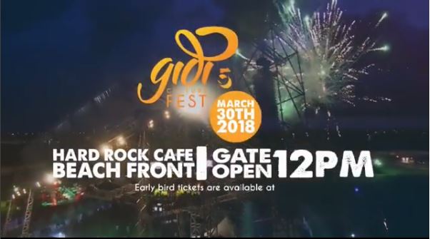 Gidi Fest is Back! 5th Edition set to hold at Hard Rock Cafe Beach Front