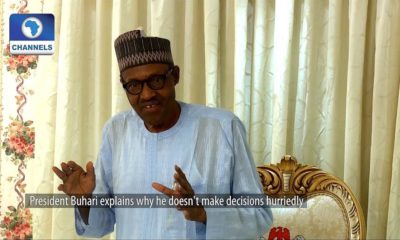 "I'm not in a hurry" to make any decisions - Buhari | WATCH