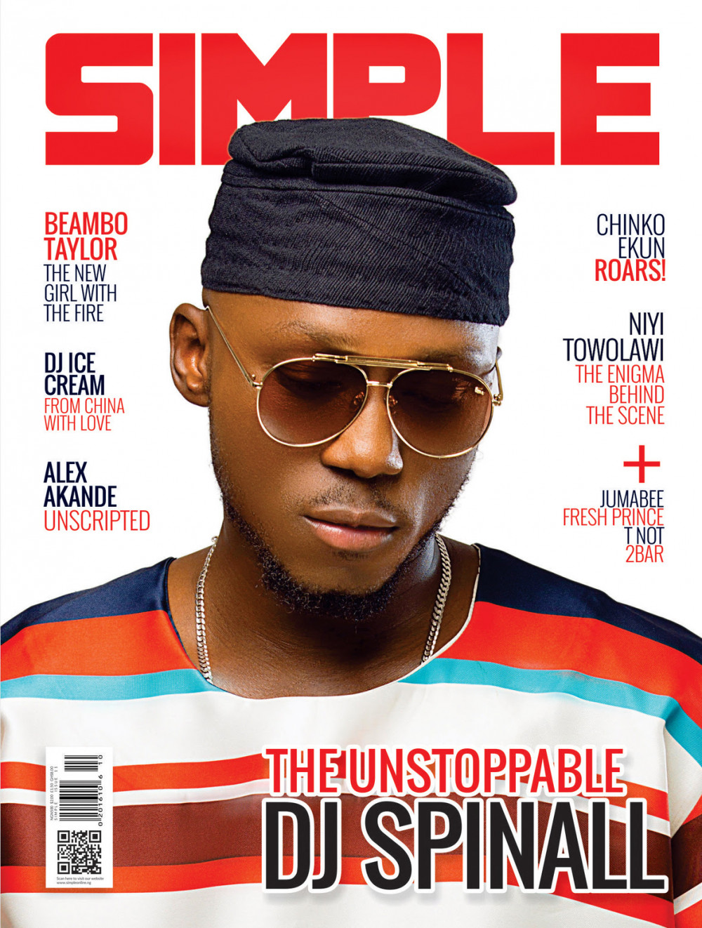 The Unstoppable! DJ Spinall covers Latest Issue of Simple Magazine