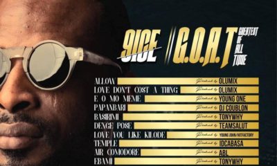 The "G.O.A.T"! ? 9ice unveils Tracklist for New Album