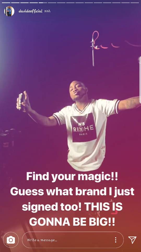 Money Moves! Davido bags new Endorsement Deal