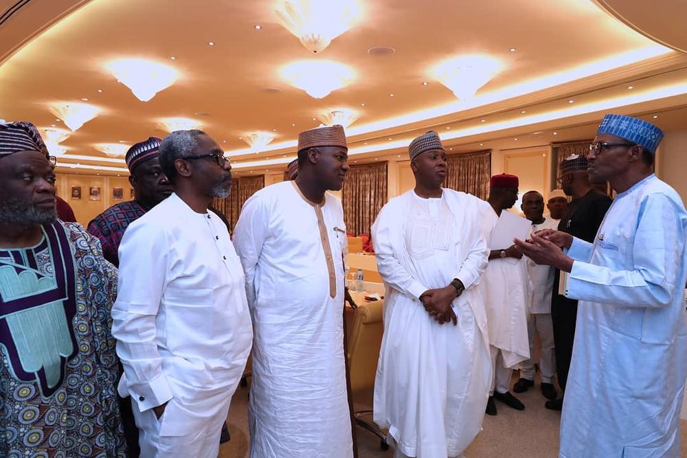 PDP Senators absent as President Buhari hosts Lawmakers - BellaNaija