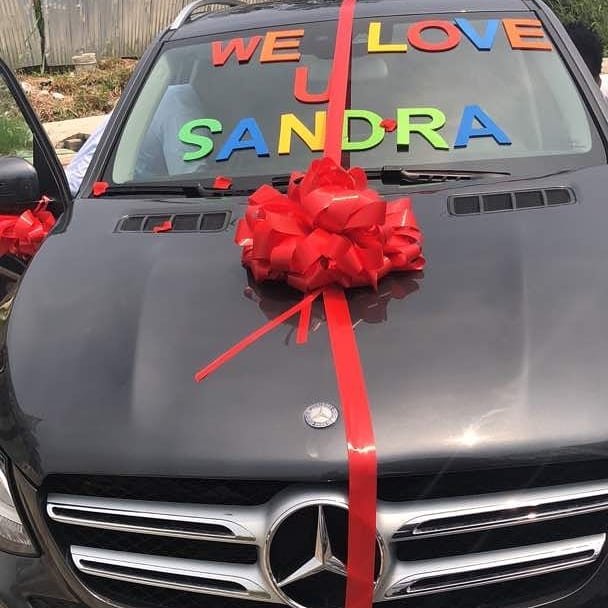 Linda Ikeji buys New Mercedes Benz GLE for Sister Sandra