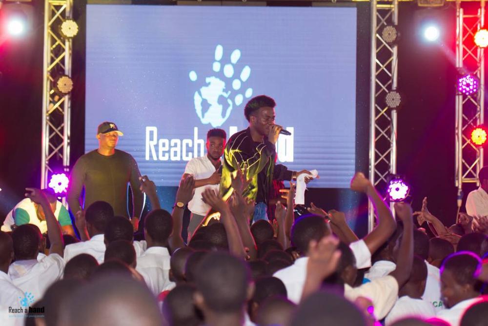 Korede Bello speaks and performs at Women's Day Outreach in Uganda