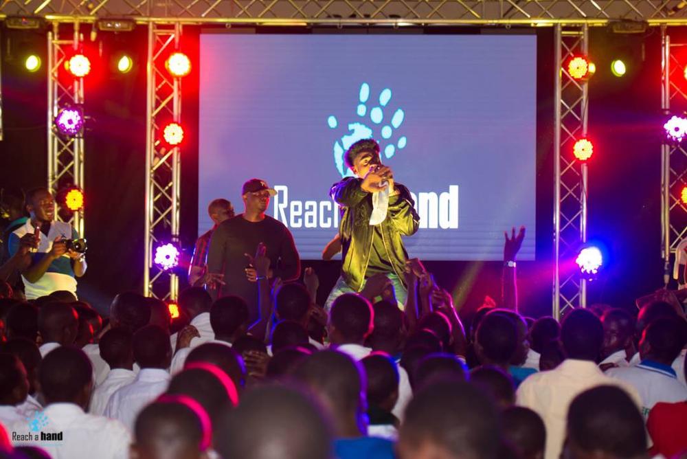 Korede Bello speaks and performs at Women's Day Outreach in Uganda