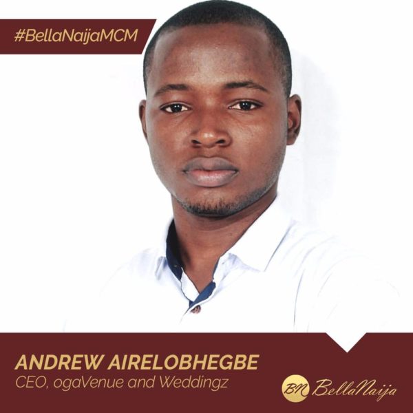 How #BellaNaijaMCM Andrew Airelobhegbe of ogaVenue is Making Event Venue Booking Easy