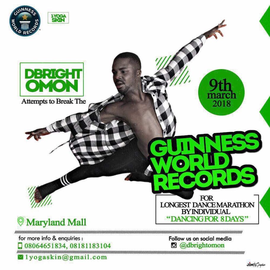 Nigeria's Bright Omon attempts to break Guinness World Record for