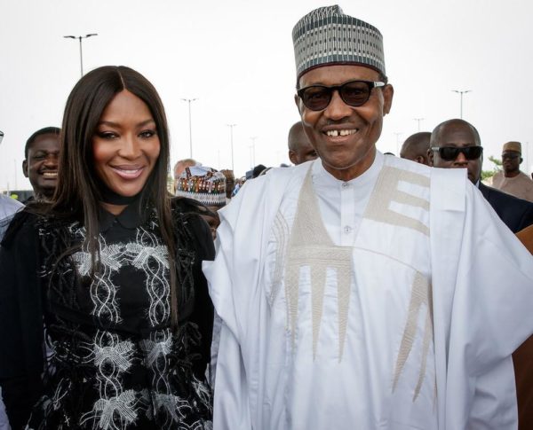 #PMBInLagos: Naomi Campbell says Buhari invited her to Lagos, Presidency disagrees