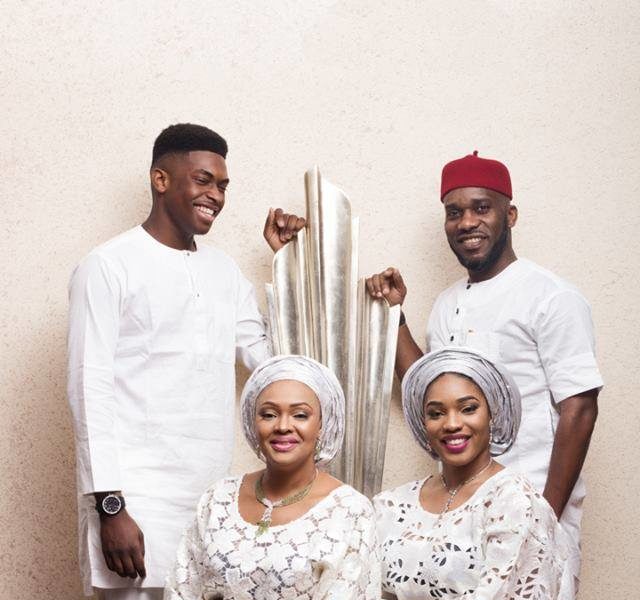 A White Affair Jay Jay Okocha Family Are Picture Perfect Bellanaija