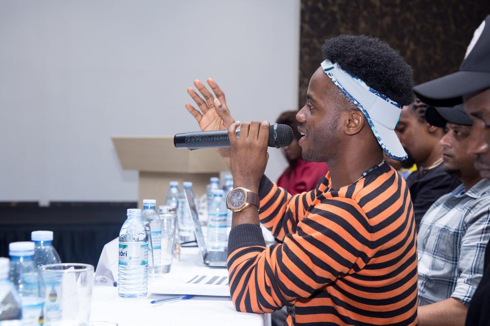 Korede Bello speaks and performs at Women's Day Outreach in Uganda