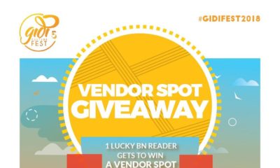 ONE Lucky BellaNaijarian Vendor will get a Spot at #GidiFest2018 | Find Details Inside