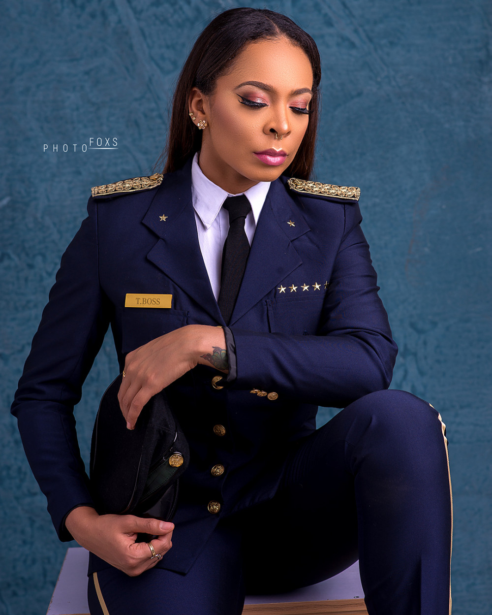 TBoss looks Fab in a Uniform! ?