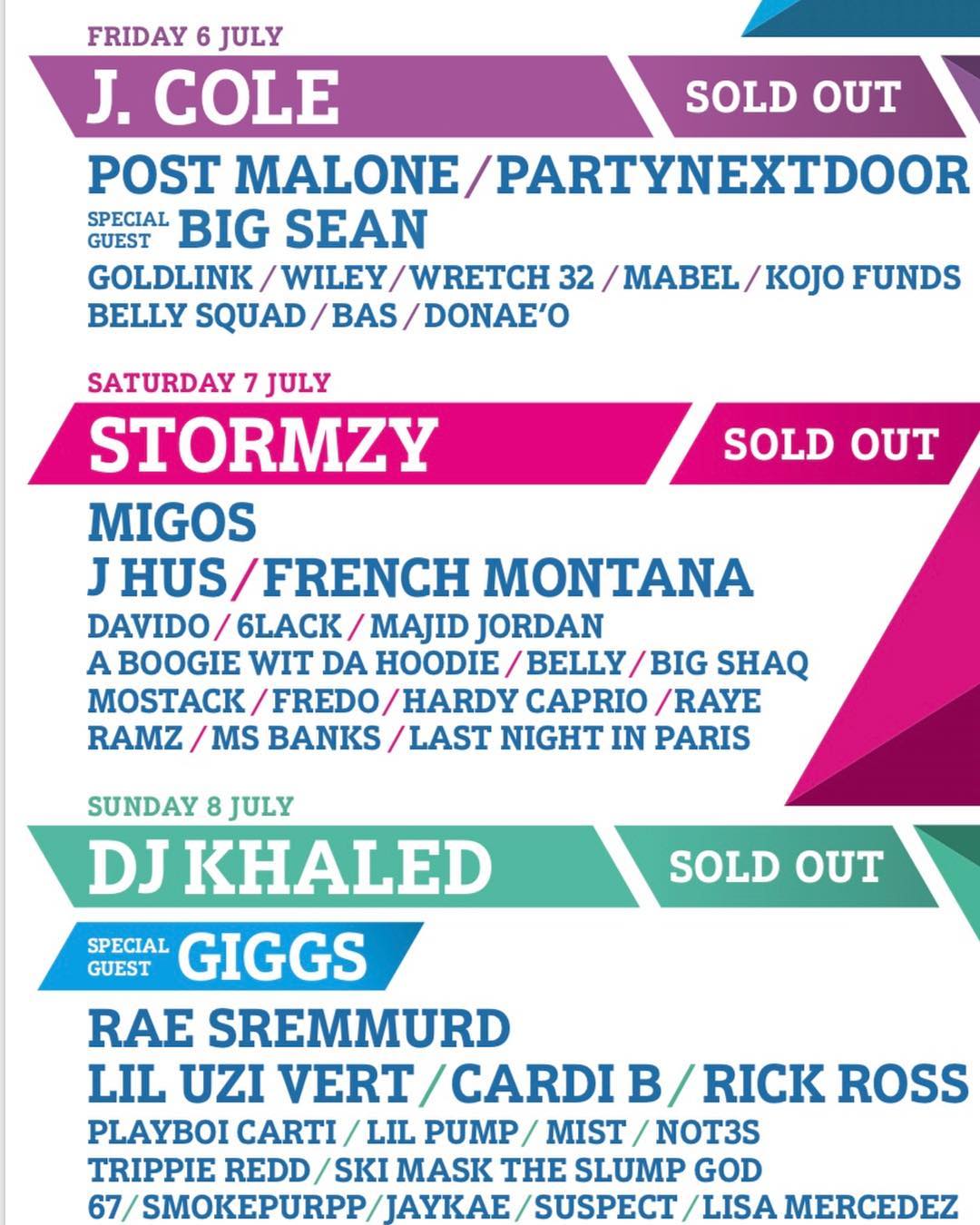 Davido to join Stormzy, Migos, French Montana, J Hus on stage for Day 2 of Wireless Festival 2018