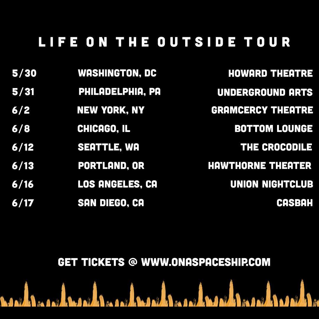 Burna Boy releases Schedule for "Life On The Outside" US Tour