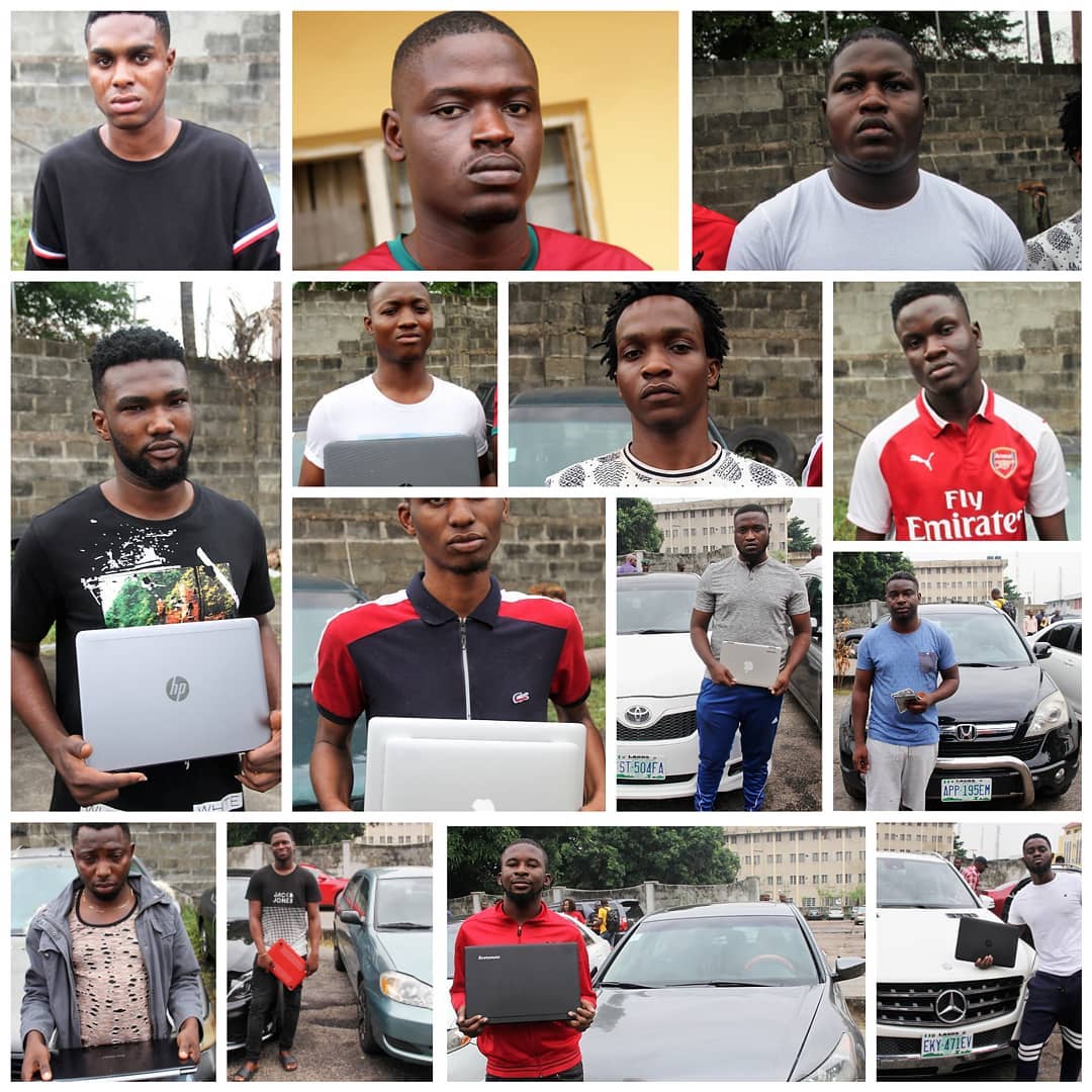 EFCC parades 14 Suspected Internet Fraudsters in Lagos