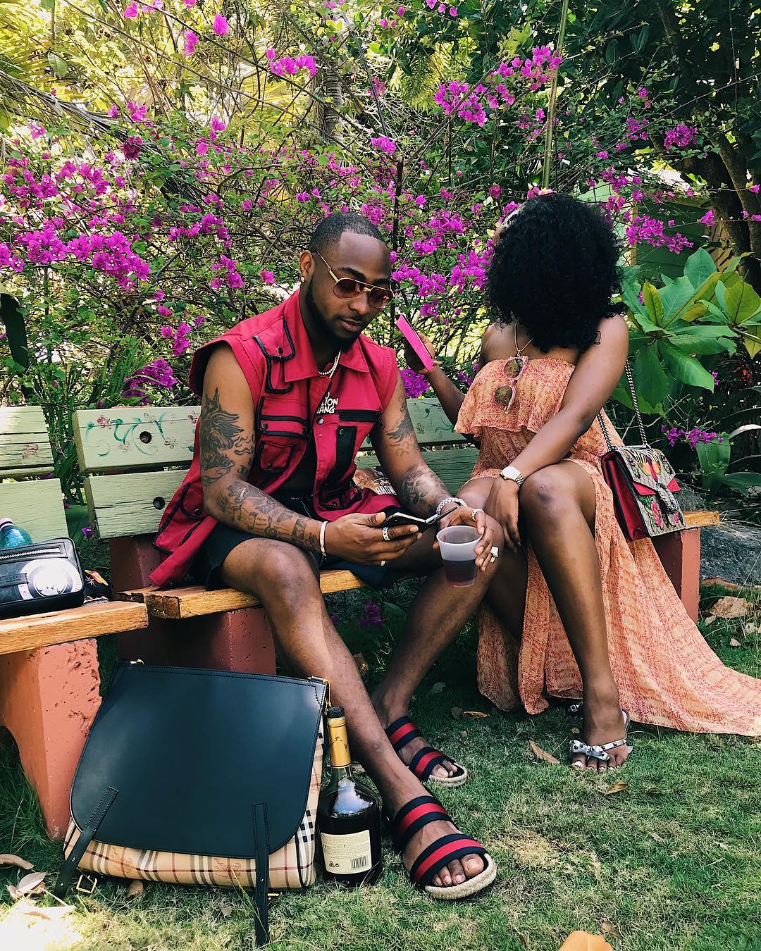 Work Hard, Play Harder! Davido & Girlfriend Chioma head to Barbados